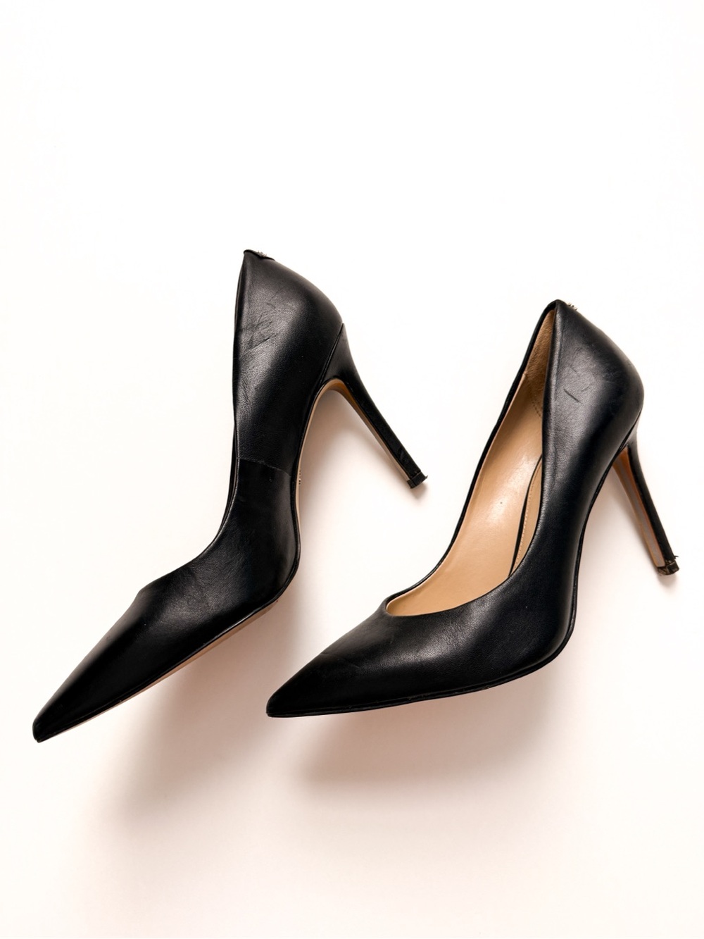 Sam Edelman Hazel Classic Black Pointed-Toe Stiletto Pumps Women 7.5 - Picture 2 of 4